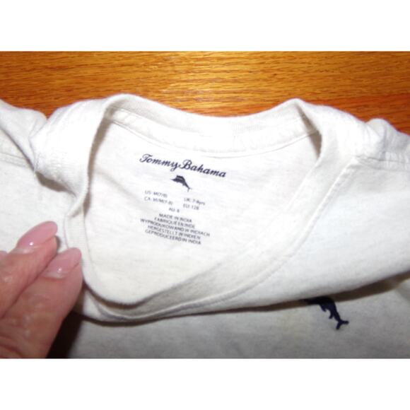 Tommy Bahama heathered tan long sleeved t shirt‎ M (7/8) Mint condition - Picture 3 of 3